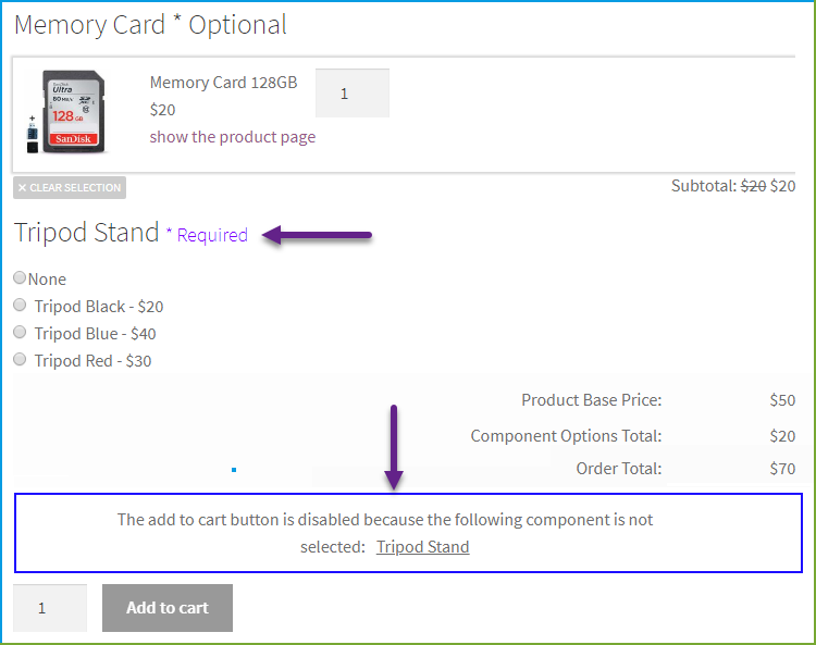 WooCommerce-Verbundprodukte - Besserung